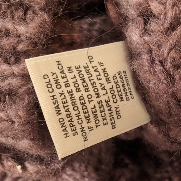 Nordstrom Caslon Purple Alpaca Blend Cardigan Sweater Size LP - Picture 5 of 8